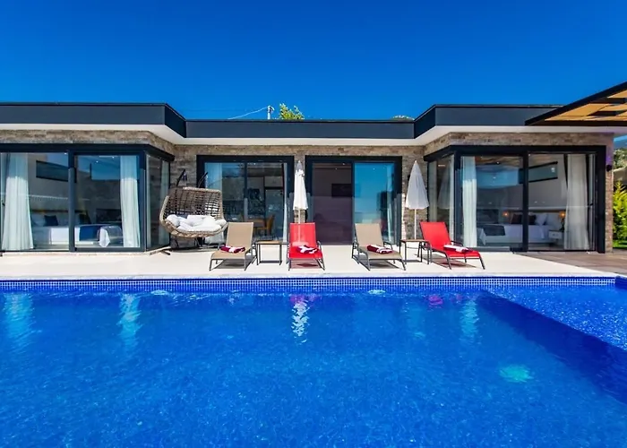 Cavdir 2 Bedroom Secluded With Private Pool Hot Tub 别墅