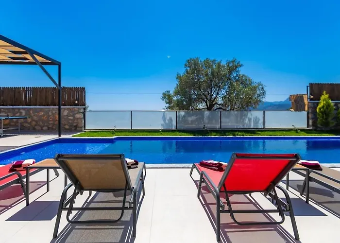 Cavdir 2 Bedroom Secluded With Private Pool Hot Tub 卡尔坎