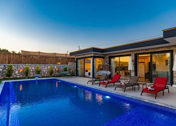 Cavdir 2 Bedroom Secluded With Private Pool Hot Tub 别墅 卡尔坎