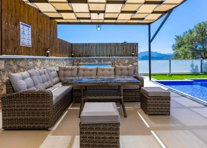 Cavdir 2 Bedroom Secluded With Private Pool Hot Tub 别墅 卡尔坎